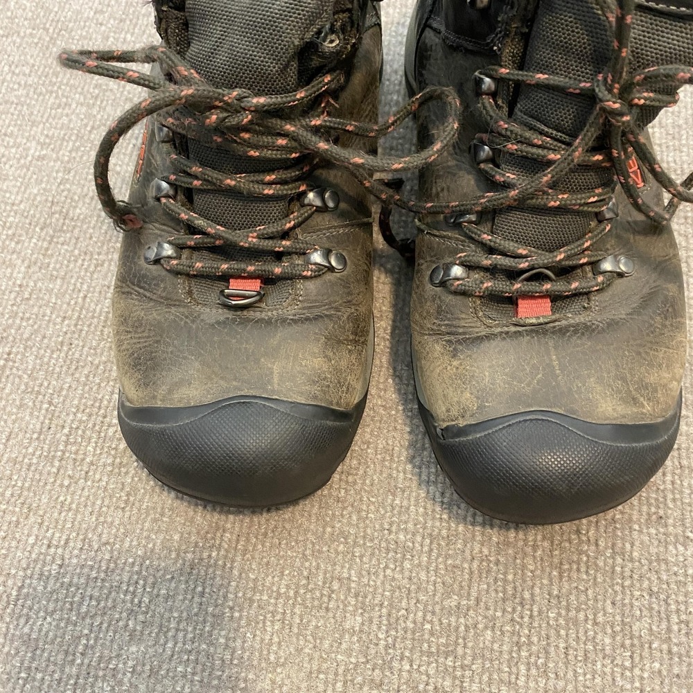 KEEN Snow Boots Womens Size 10 Brown Leather Waterproof Ankle Lace Up Shellback - Picture 6 of 12